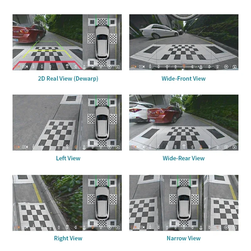 Best Seller OEM 360 Degree Bird View System 3D AVM 4-Channel Car Panoramic Cameras For Camry Waterproof Monitor With 1 Year Warr