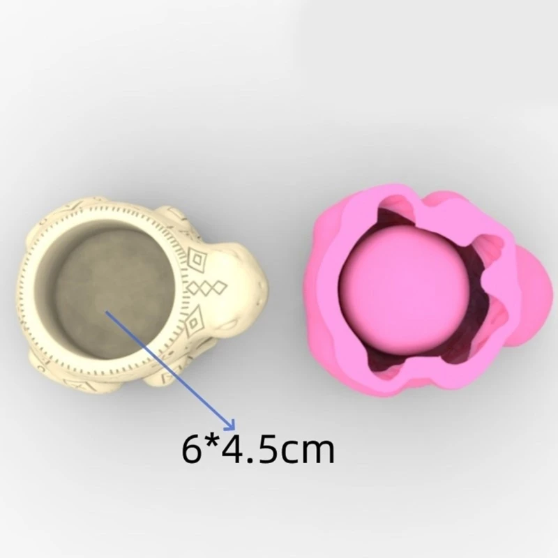 Innovative Silicone Moulds Flower Vase Molds Frogs Flexible Ornament Molds Unique Flowerpot Moulds for Resin Craft 40GB