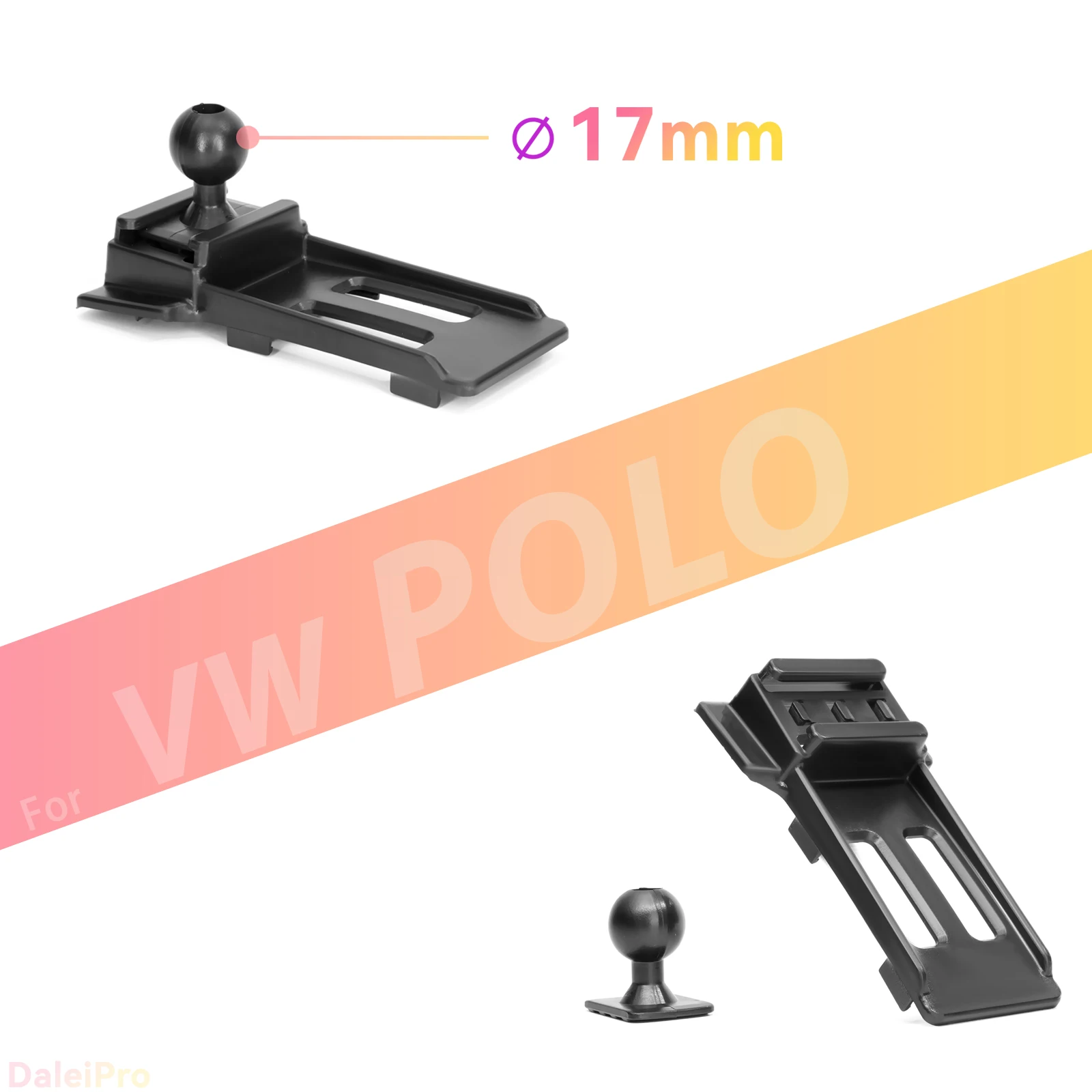 Maßgefertigte Magnetische Handyhalterung mit Luftstrom-Kühlung für Volkswagen VW Polo 2011-2016 2017, 360° Drehbar ° Schwenkbare Telefonhalterungsbasis – Detail 2