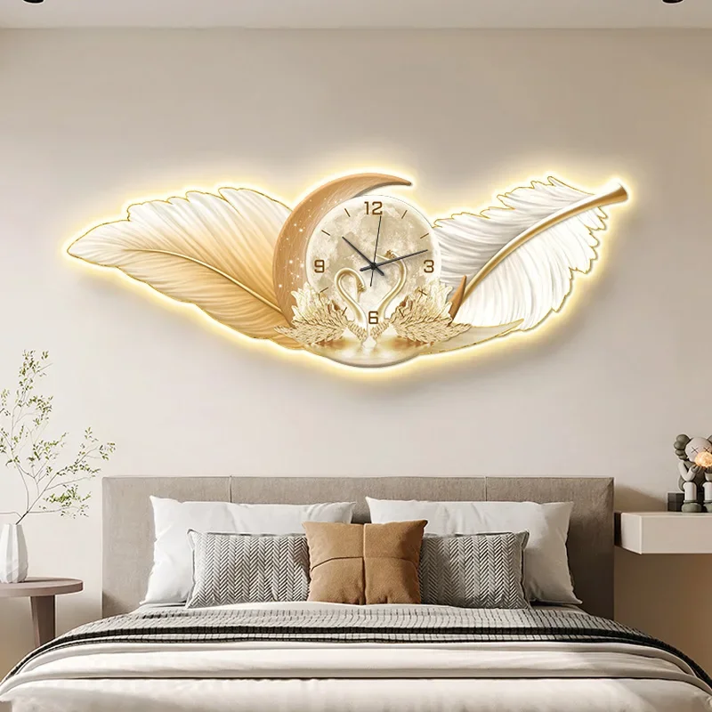 Large Art Mural Wall Clocks Luxury Fashion Digital Minimalist Nordic Silent Wall Watch Creative Reloj De Pared Home Decoration