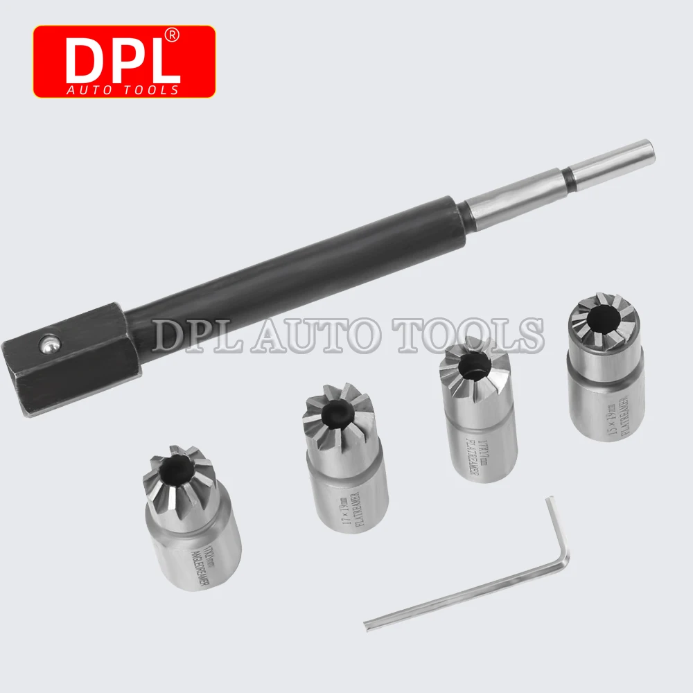 5-teiliges Diesel-Injektor-Sitzschneider-Entfernungswerkzeug-Set für Delphi Bosch BMW Merc CRD PSA Ford Fiat Peugeot Schneidwerkzeug-Reiniger – Detail 3