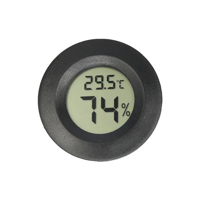 Mini Higrómetro y Termómetro Digital LCD, Medidor de Temperatura y Humedad Ambiente, Fahrenheit o Celsius, para Interiores, 1 Unidad