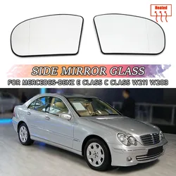 Side Rearview Mirror Glass Heater Anti-fog Defrosting Door Wing Mirror Sheet For Mercedes-Benz E,C-Class W211 W203 01-07