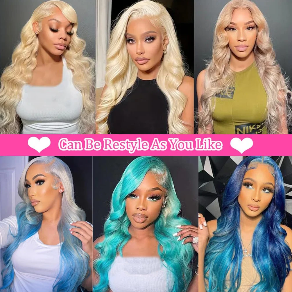 13x4 HD الدانتيل الشفاف شعر مستعار أمامي البرازيلي الشعر البشري 613 شقراء العظام مستقيم قبل قطعها مع شعر الطفل 200% الكثافة الطبيعية #6