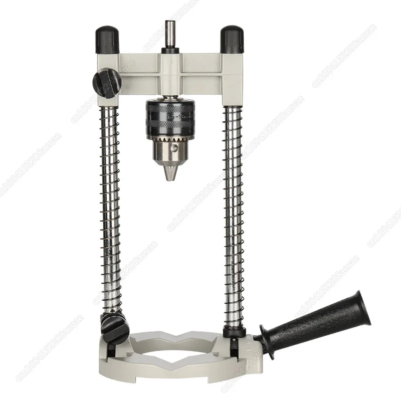 

Precision Drill Holder Pipe Drill Holder Stand Drilling Guide with Adjustable 0-45° Angle and Removeable Handle DIY Tool New