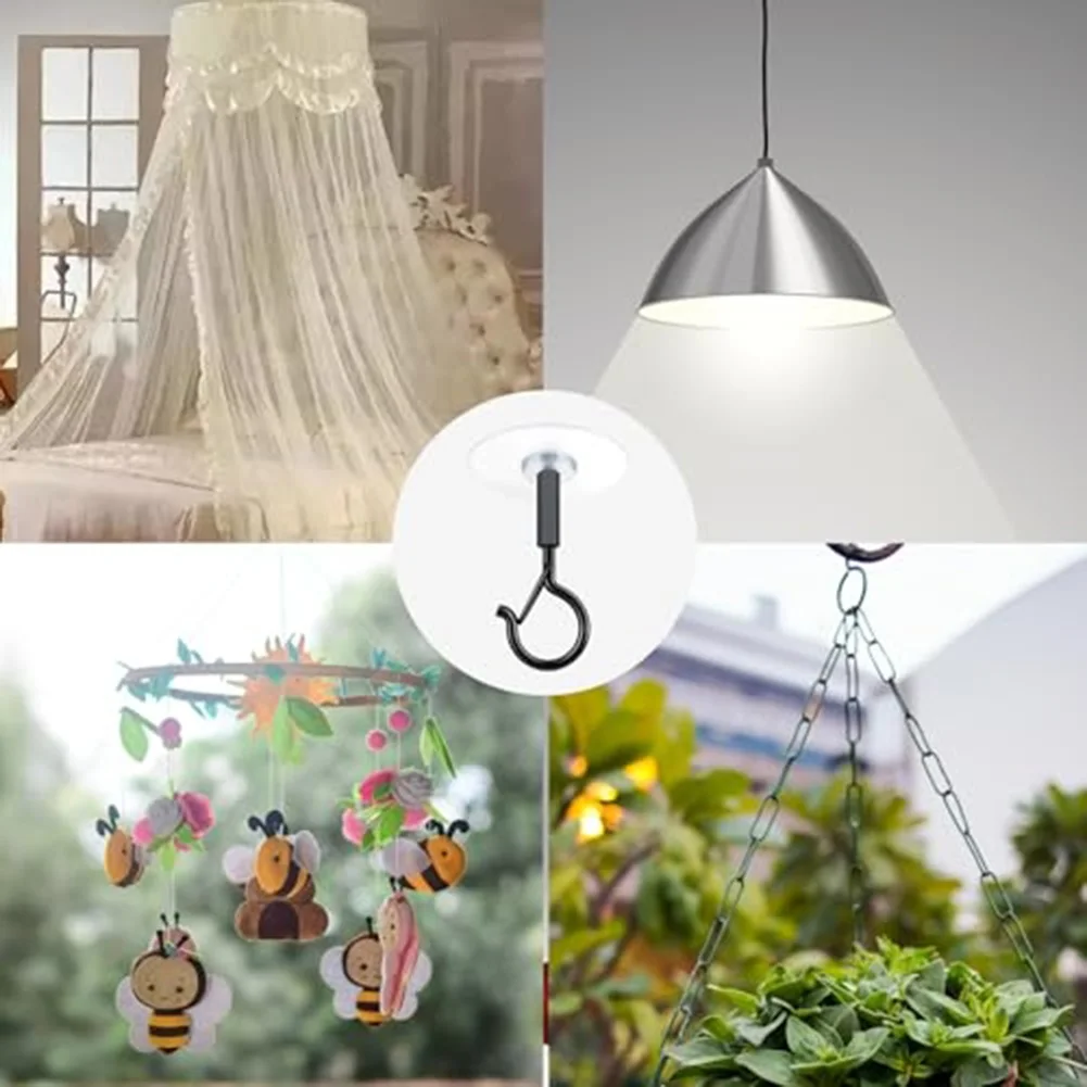 Strong Hooks No Drill Ceiling Hooks Weather Resistant Finish For Hanging Flower Pots for weather-resistant Ceiling Hooks