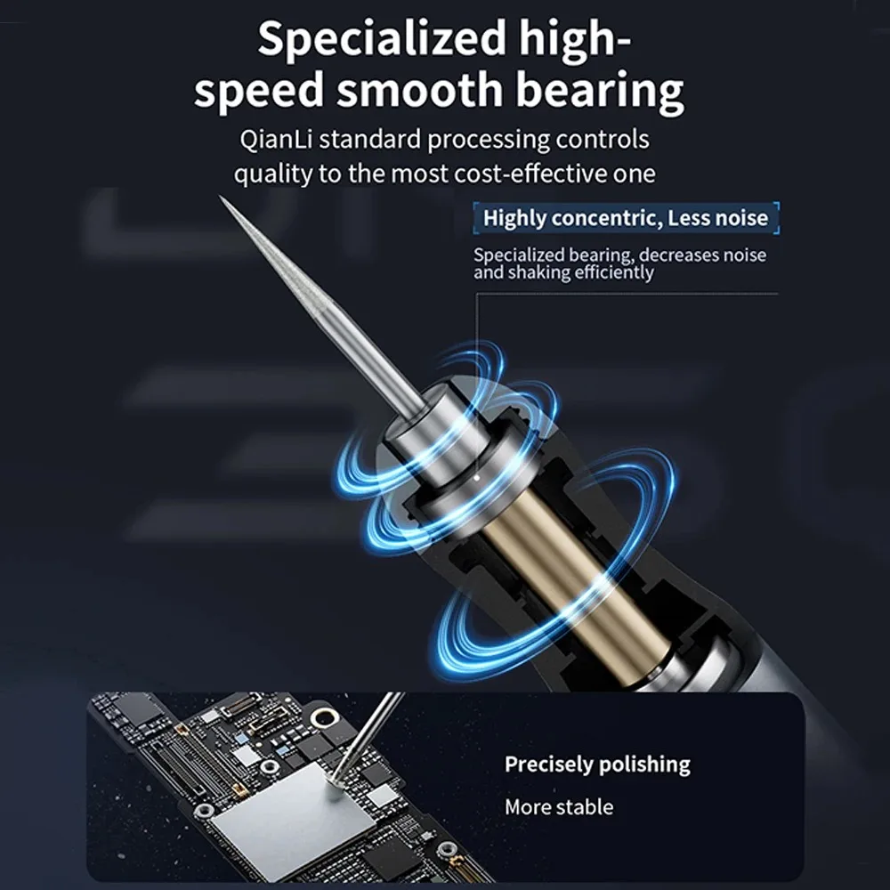DIY Grinder Qianli Intelligent Electric Polishing Pen For Phone IC Chip Sharpening Face Lattice Drilling Carving Disassembly