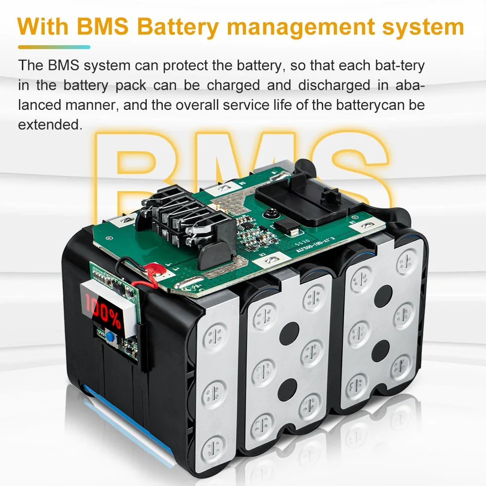 Wymiana Waitley 18 V 9.0Ah akumulator litowo-jonowy kompatybilna z elektronarzędziem Dewalt 18 V i narzędziami Max 20v 18 V 9000mAh DCB200