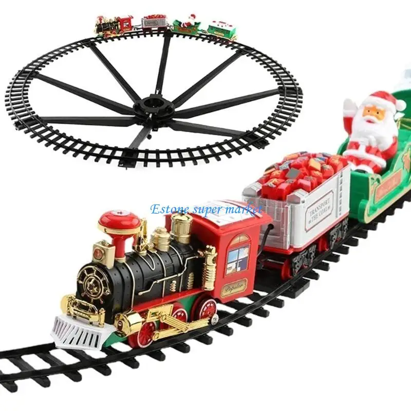 090B Christmas Electric Train Mini Car Christmas Tree Xmas Decor Kid Toy Gift