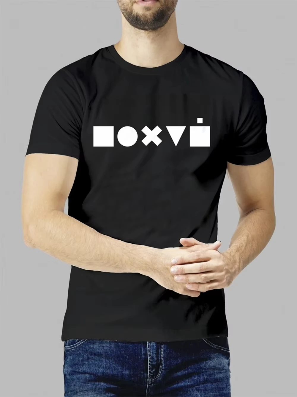 T-Shirt homme avec impression indifférence été coton T-Shirt manches tombantes classique Boutique unisexe grand T-Shirt hauts pullover Streetwear