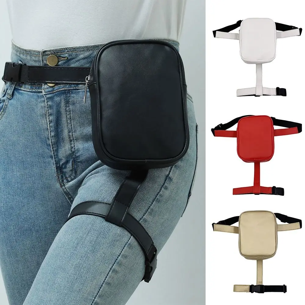 المحمولة سعة كبيرة الخصر الساق حقيبة بحزام بولي Leather الجلود مقاوم للماء الخصر كيس مزموم الرجال الرياضة الخصر في الهواء الطلق