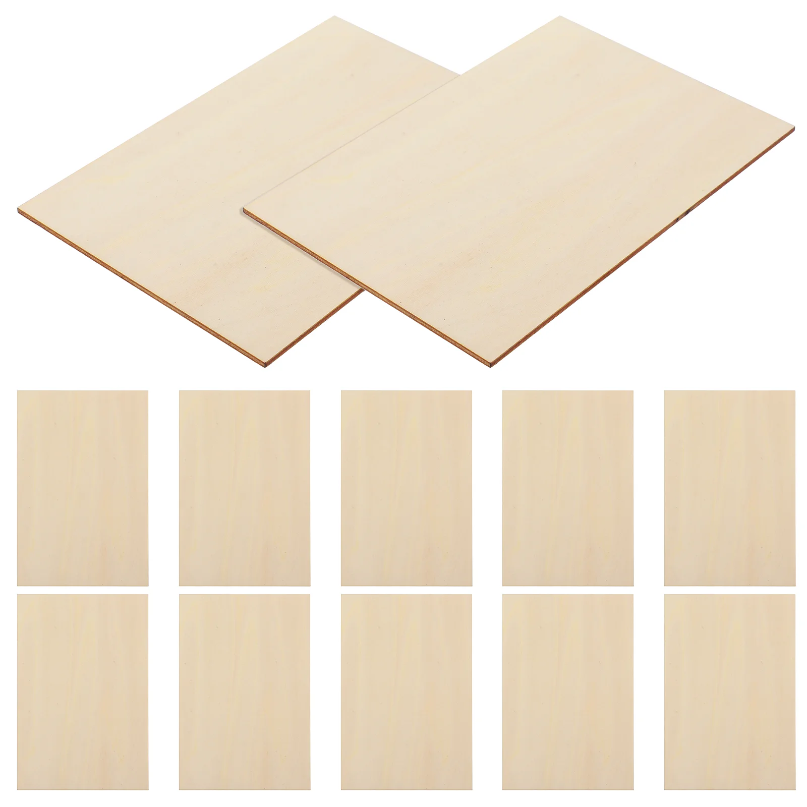 

Basswood Chips Blanks Slices Rectangle Wooden DIY Supplies Planks for Crafts Accessory Engraving Plates