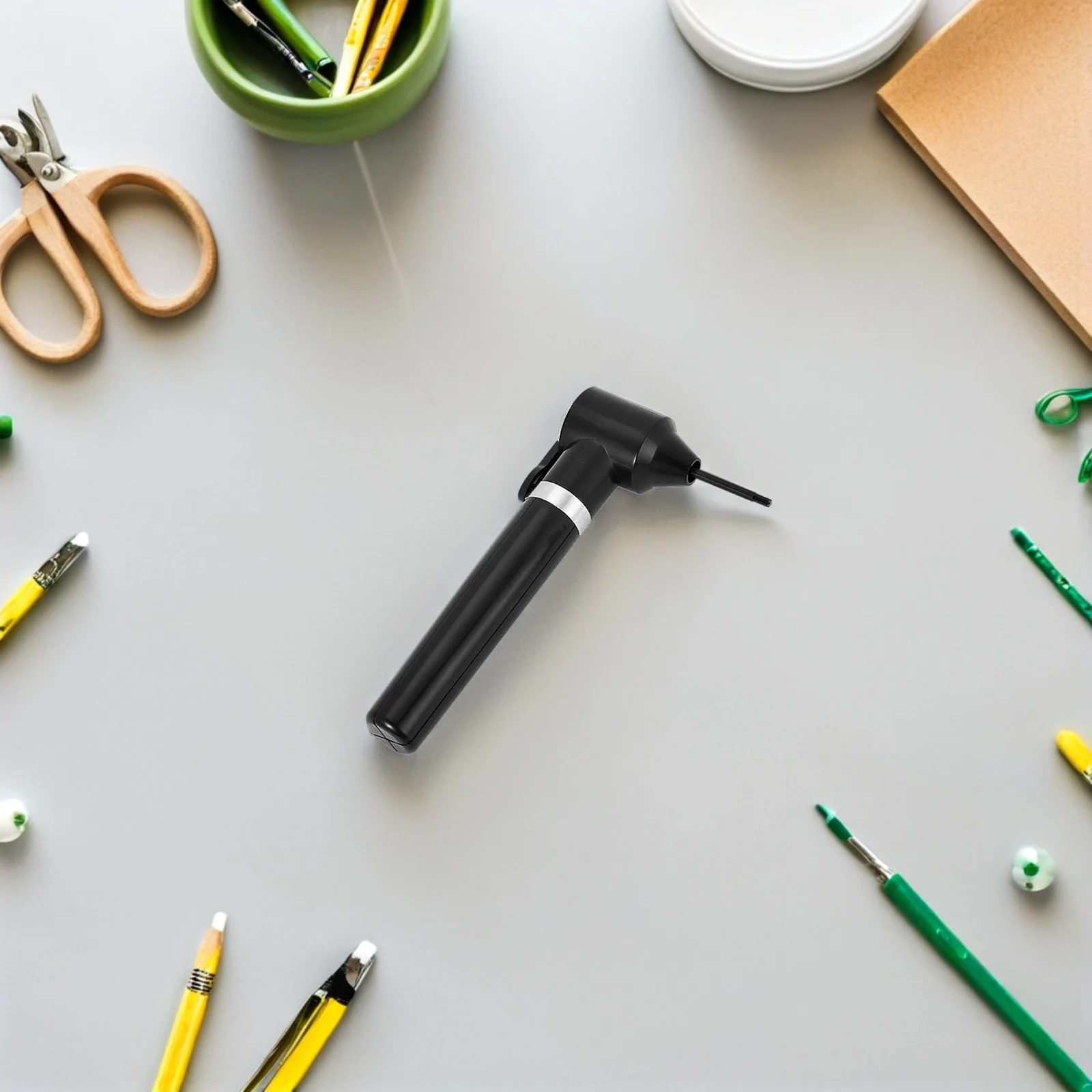 

1 шт. миксер для пигментов с 5 сменными палочками для смешивания бровей, губ, подводка для глаз, инструмент для мешалки чернил для татуировки, инструмент ABS