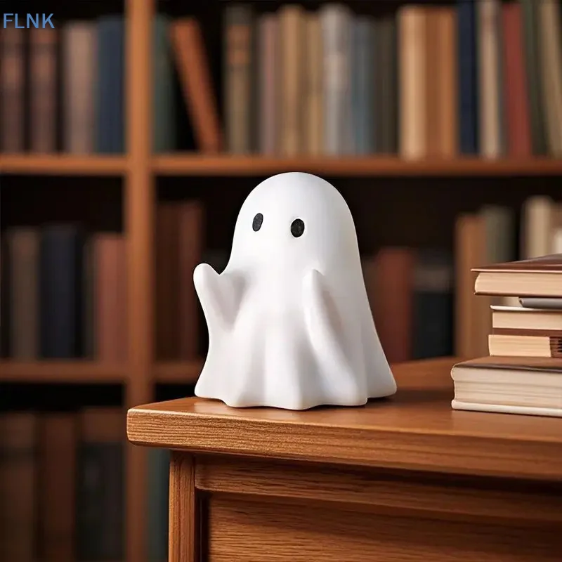 【KC】Funny Ghost Pen Holder Spooky Ghost Figurine Design Pencil Holder For Desk Organizer Accessory Gifts For Families Friends - view 6