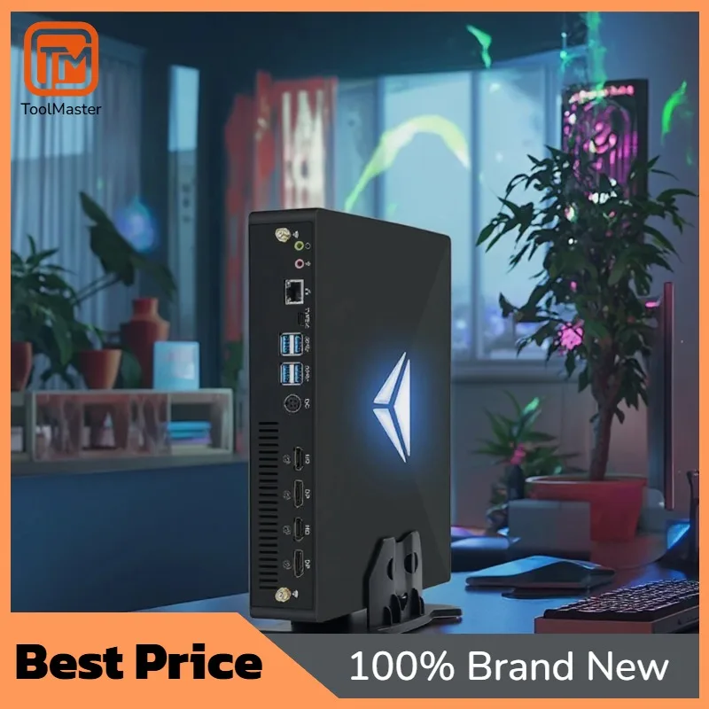 【New Arrival】Mini Desktop PC I7 9700F Win 11 Pro Gaming Computer GeForce RTX3050 8G 8K HD X 2 DP X 2 Four Display WiFi6 For Gami