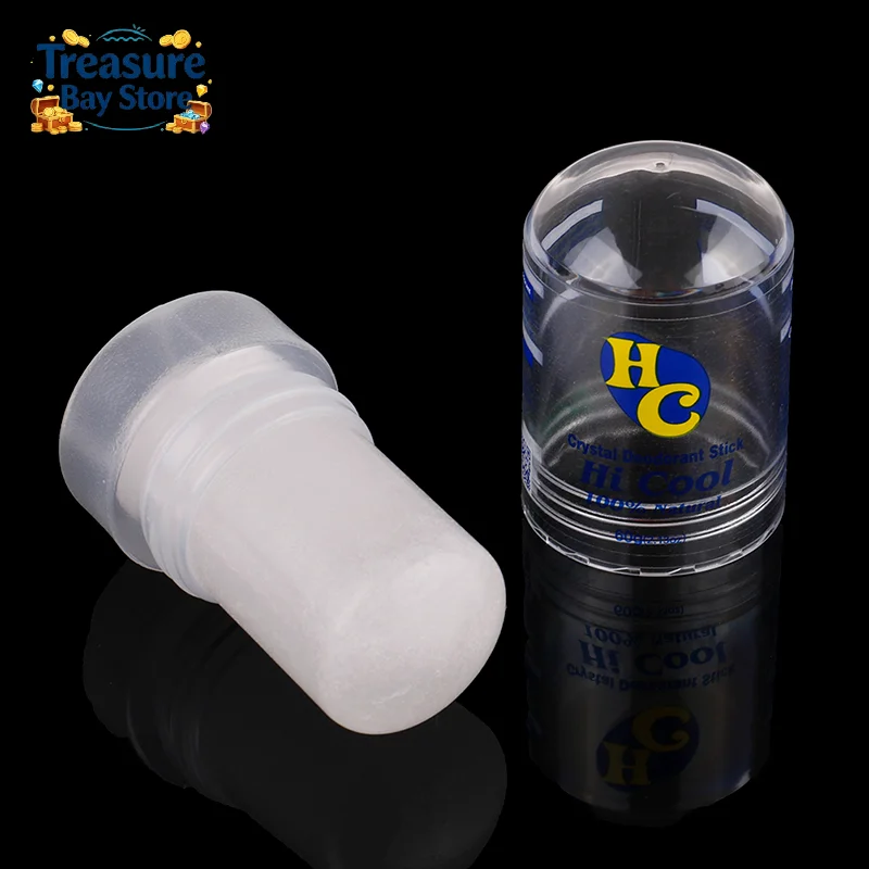 60g Natural Crystal Alum Stick Deodorant, Portable Underarm Antiperspirant Odor Remover view 5