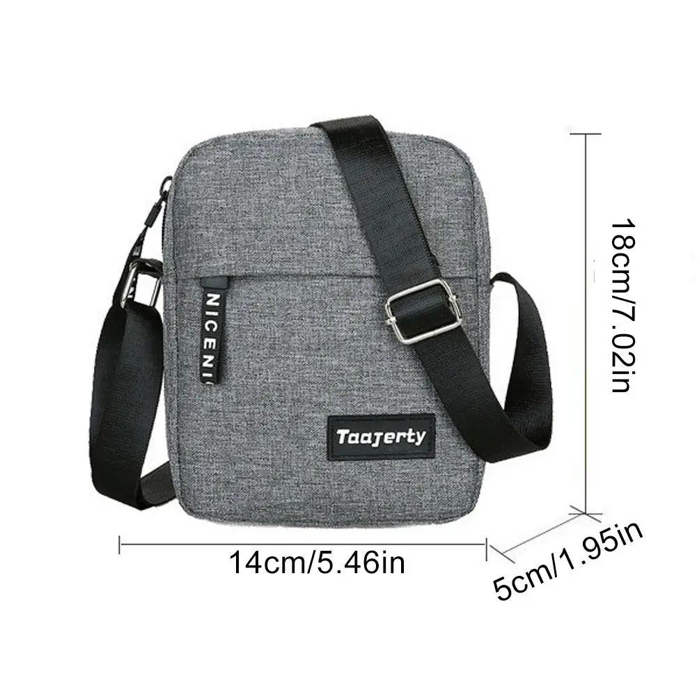 أزياء بسيطة حقائب كروسبودي حقيبة الرجال النايلون الكتف الجانب حقيبة للرجال رسول الهاتف حقيبة رافعة الزوج الصدر حزمة المحفظة #6