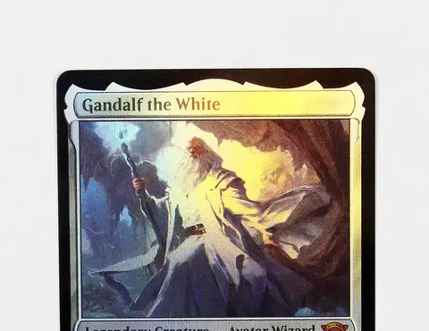 Holo/Foil Gandalf 화이트 TCG 마법 카드 게임 블랙 최고 품질 프록시 카드 놀이 보드 게임 트레이딩 카드 프록시