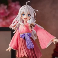 The Journey of Elaina Anime Figures Kimono Cheongsam Elaina Doll Action Figure PVC Model Collect Toys for Children Birthday Gift 5