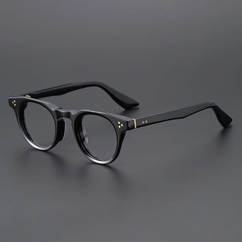 

Top Quality Thicken Acetate Optical Glasses Frame Men Women Luxury Brand Vintage Round Eyeglasses Handmade Computer Eyewear