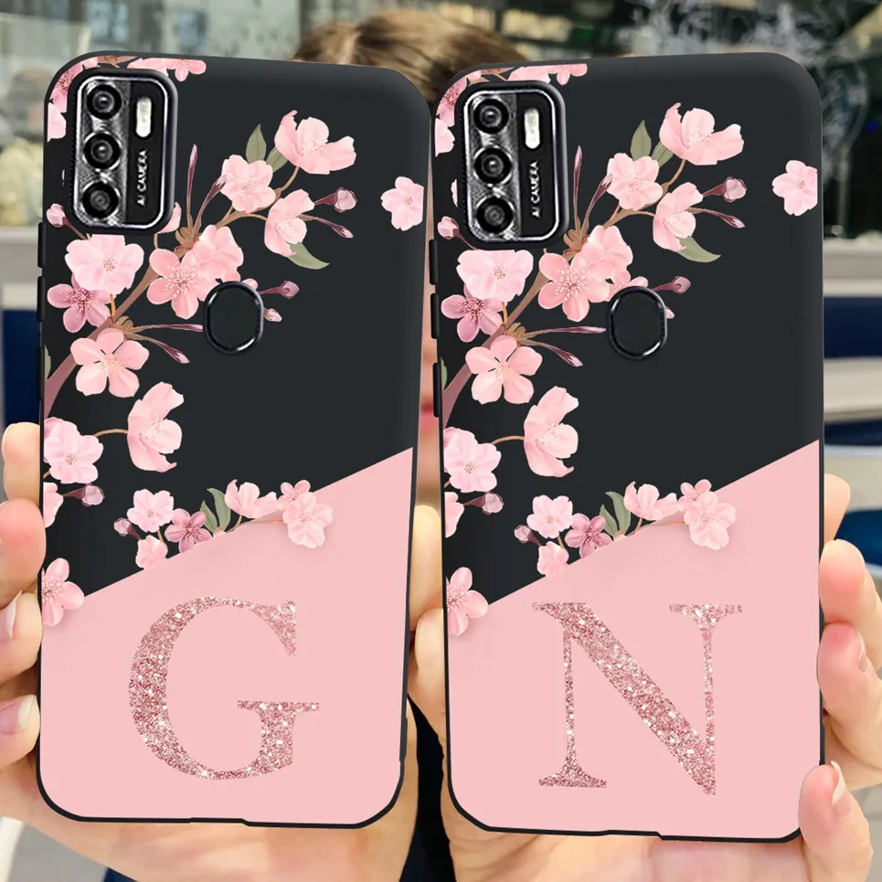 Funda de teléfono para ZTE Blade A7S 2020 A7020, carcasa para ZTE Blade Optus X Pro / Evoke Plus 2 ZTEa7s BladeA7s, parachoques trasero con letras bonitas
