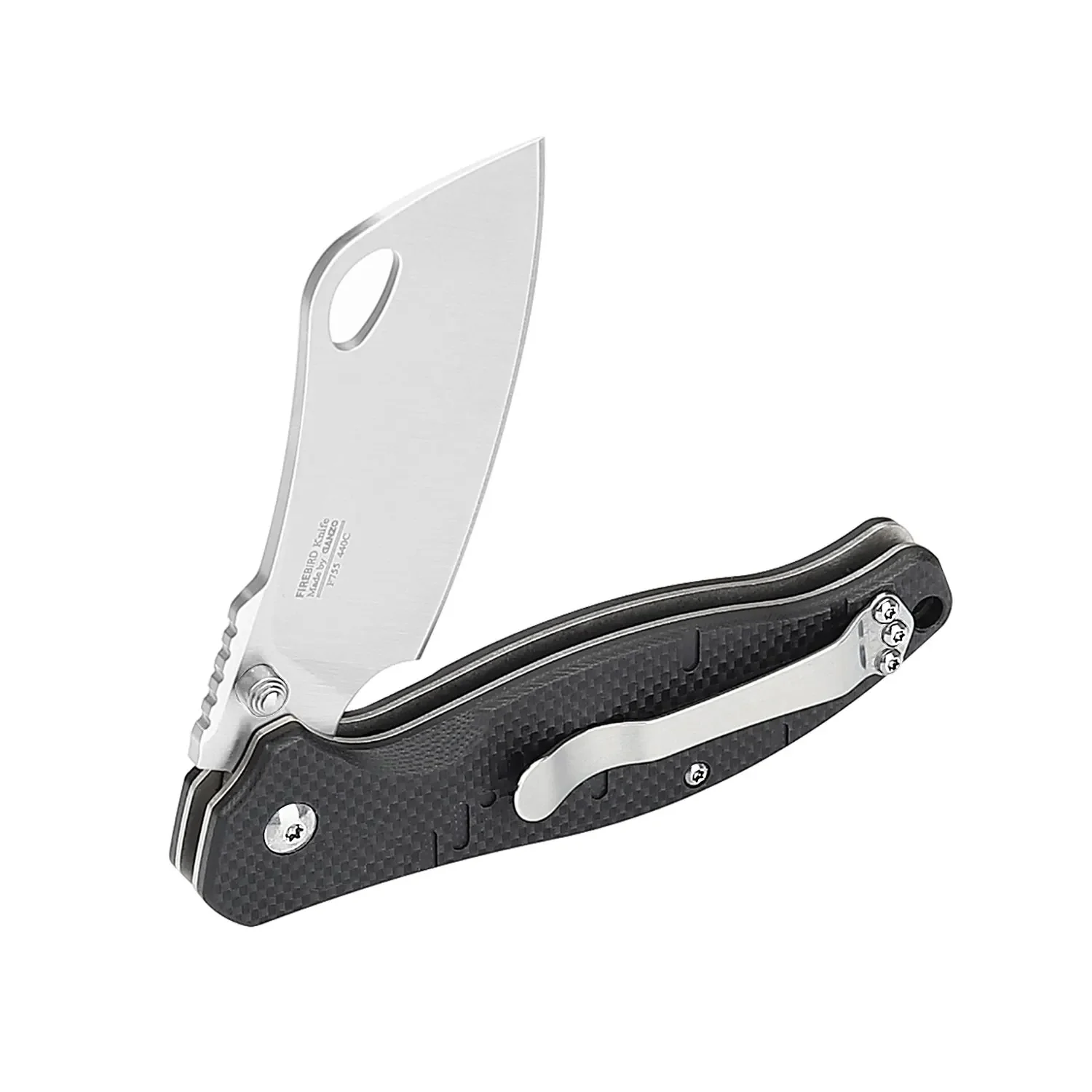 Ganzo G7551 F7551 440C 58-60HRC G10 or Carbon Fiber Handle Folding Knife Outdoor Survival Camping Tool Pocket Knife EDC