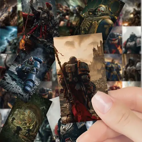 65 Sheets of Star Warhammer 40K Stickers Game Peripheral Creative Decoration Waterproof Handbook DIY Picture HD Sticker Gift
