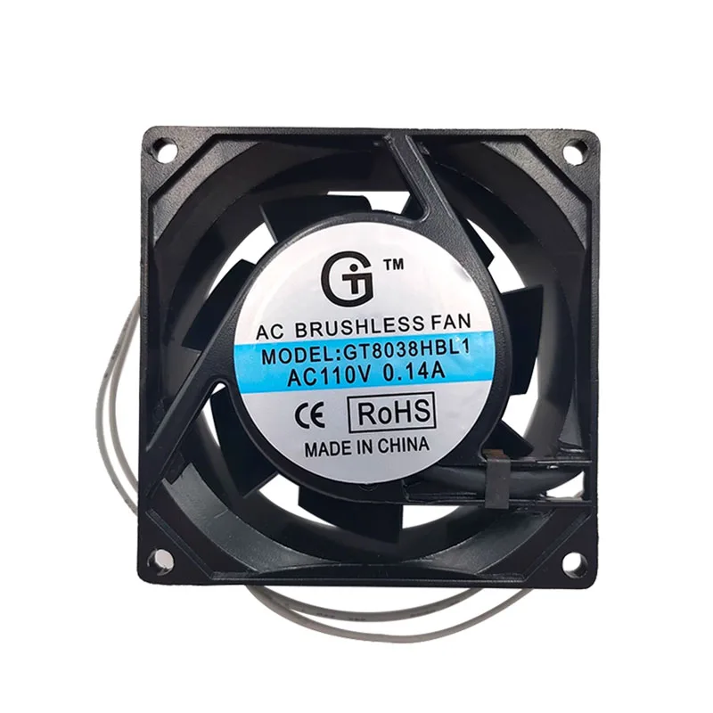 

НОВЫЙ ОРИГИНАЛЬНЫЙ GT8038HBL1 AC 110 В 0,14 А 8038 80*80*38 мм 8 см ОХЛАЖДАЮЩИЙ ВЕНТИЛЯТОР