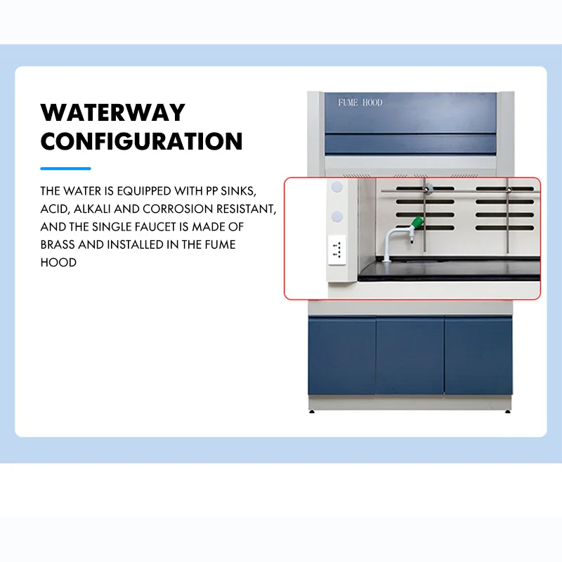 2026 New Floor‑Mounted Electric Stainless Steel Fume Hood Fume Cupboard for School Laboratory Chemistry Ventilation Furniture