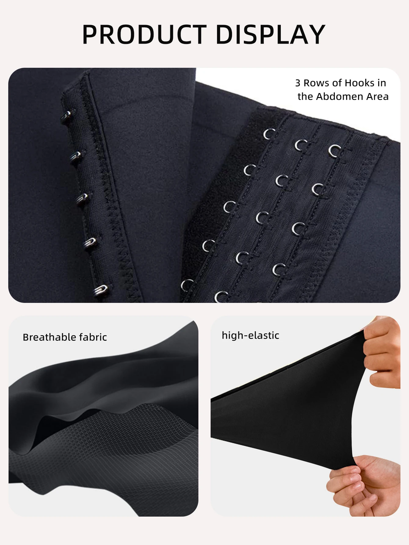 Dameslegging met hoge taille, knoopdetail, buikcontrole, vormgevende slanke pasvorm, elastische stoffen broek voor training, casual dagelijks gebruik