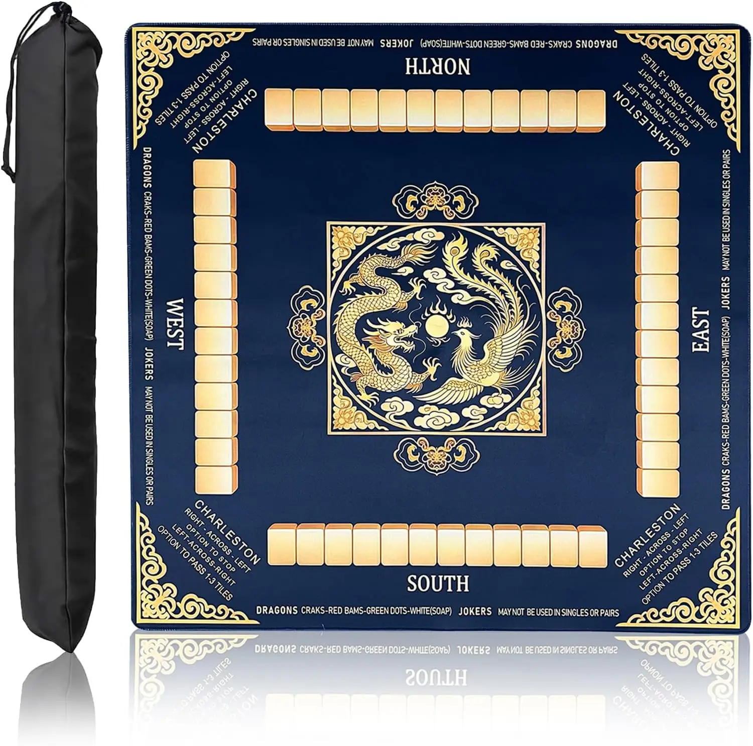 

31.5" Mahjong Mat, Noise-Reducing, Anti-Slip Table Cover for Games