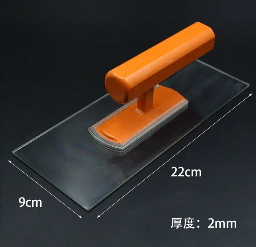 

1pc 22x9cm plastic trowel Cement Plastering Tile Hand Scraper Concrete Finishing Trowel Tool