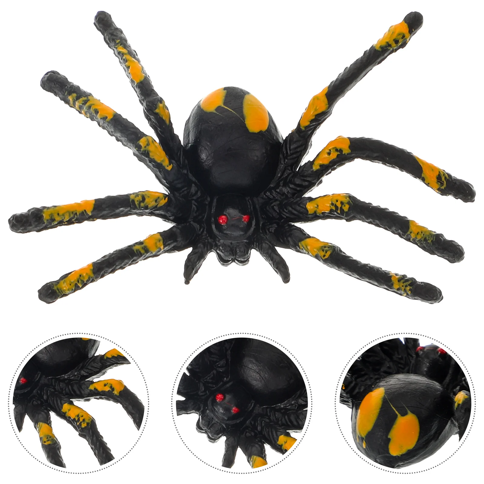 15 Pcs Simulation Spider Decorations Realistic Plastic Spiders for Halloween Party Carnivals Costume Play Props Gifts