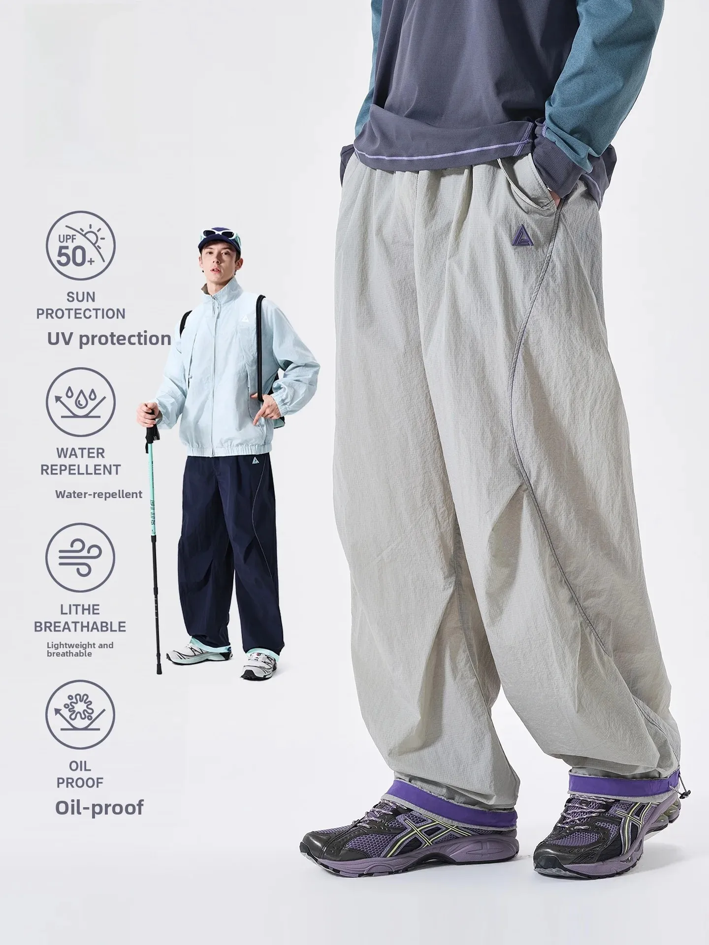 LAZY DAY Men's Outdoor Climbing Trousers Quick Dry Windproof Wear Resistant Hsu Line Functional Workwear Pants Waterproof Cas...