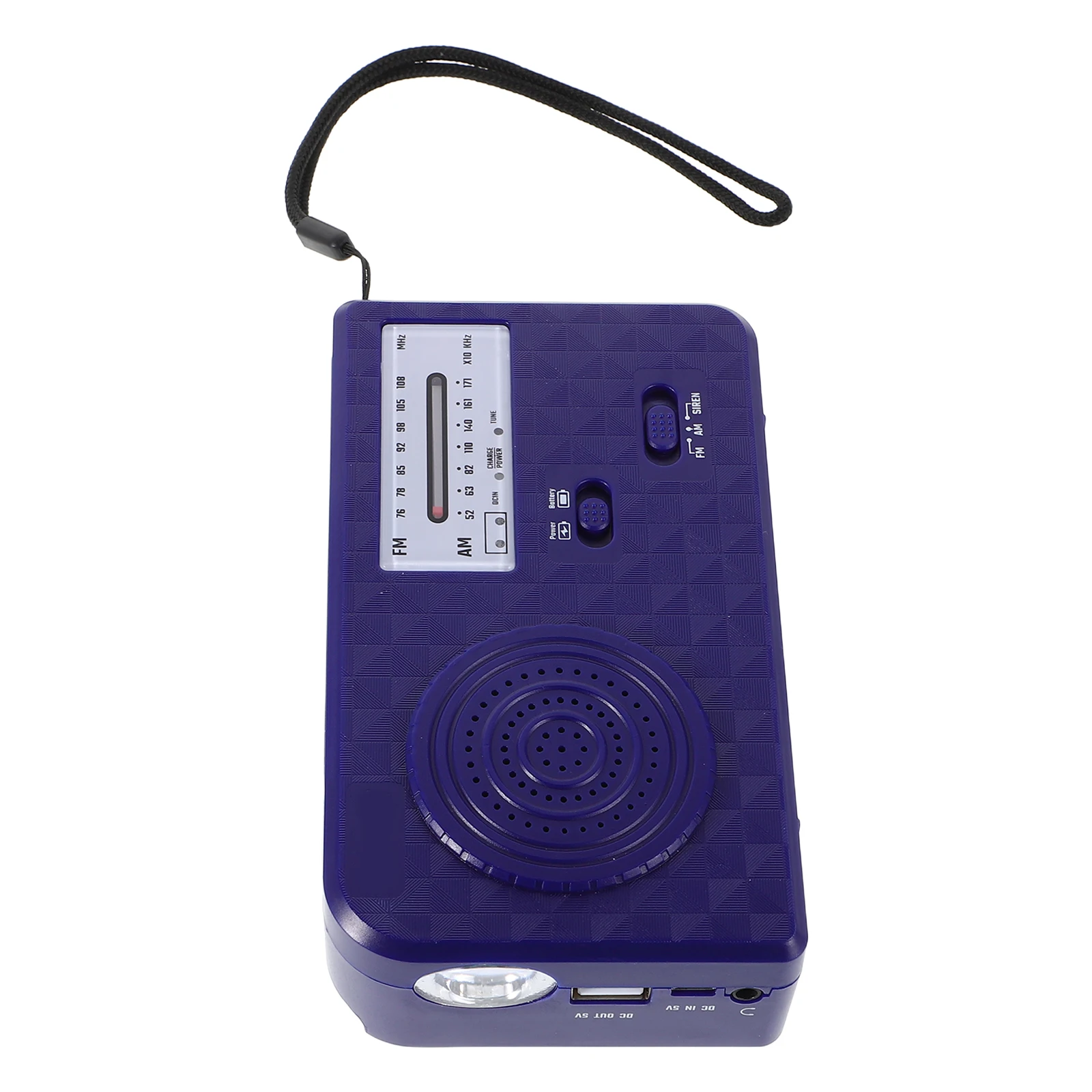 

Portable Blue Solar Hand Crank Emergency Radio Rechargeable Weather Radio Flashlight Camping Hiking Outdoor Survival
