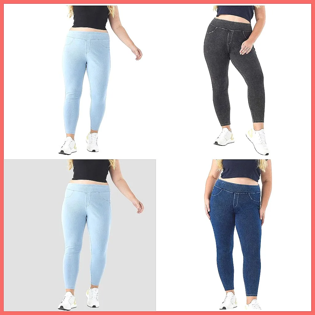 

High Waist Yoga Jeans for Women, Tummy Control Stretch Casual Pants, High Elasticity Trousers