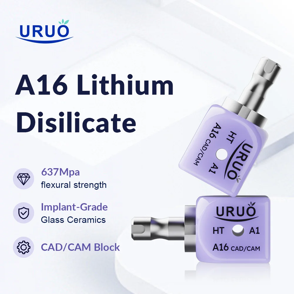 

Dental Lithium Disilicate A16 with Hole CAD/CAM Dental Materials Veneer Crown Bridge LT/HT Implant for Denture Glass Ceramics