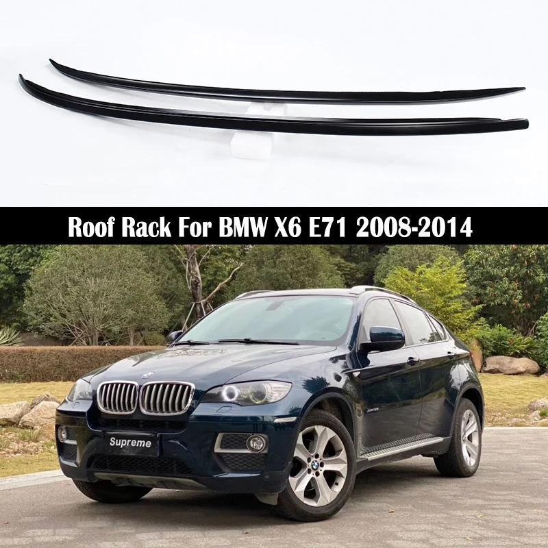 OE style Roof Rack For BMW X6 E71 2008-2014 Roof Rail Luggage Carrier Bars Cross Bar Top Boxes Aluminum alloy