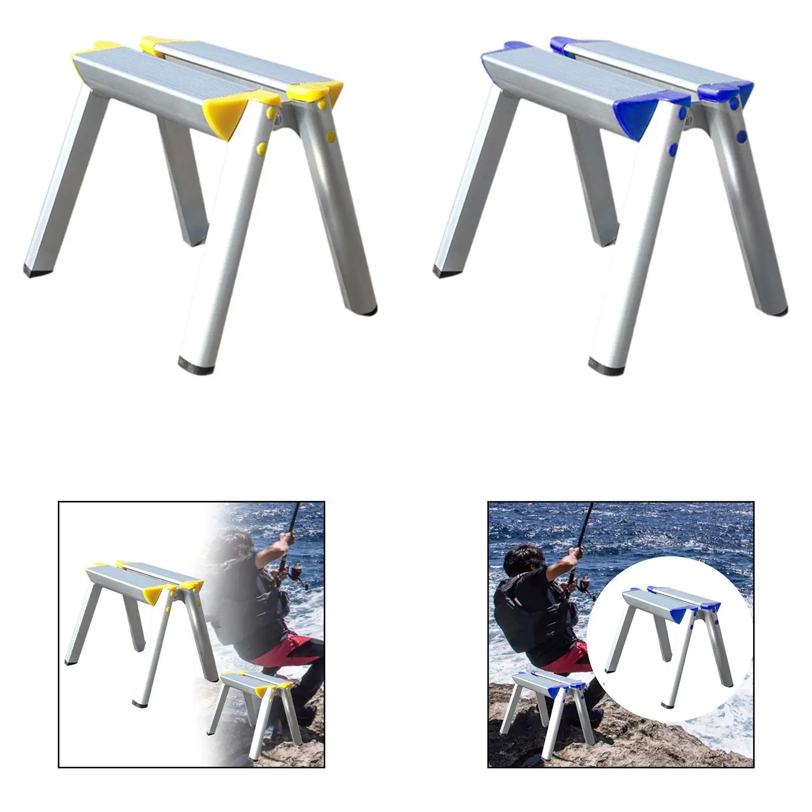 

Wide Folding Ladder Home Use Step Ladder for Household Office Car Beauty