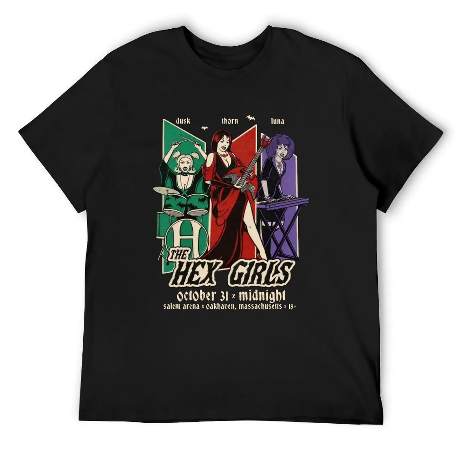 

The Hex Girls Rock Band Shirt, Halloween Retro 90s T-Shirt graphics oversized graphic tee new edition mens t shirt