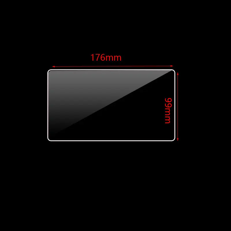 176x99mm Tempered Glass Screen Protector for car gps Navigation DVD Stereo Radio Multimedia Game Protective Film  Stickers