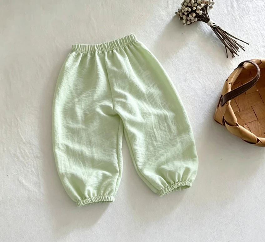 Toddler Solid Long Trousers Baby Kid Loose Fit Jogger Pants Popular Children Simple Stylish Trousers Kid Cute Clothing Wear Pant