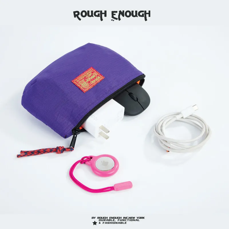 RGH Waterproof Travel Cosmetic Bag, Portable Multifunctional Large Capacity Storage Pouch for Cables, Women