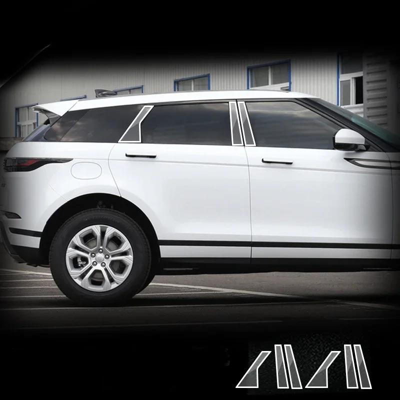 For Land Range Rover Evoque 2020-2022 Window Center Pillar Protective Film Anti-scratch Cover Car Protector Exterior Accessories