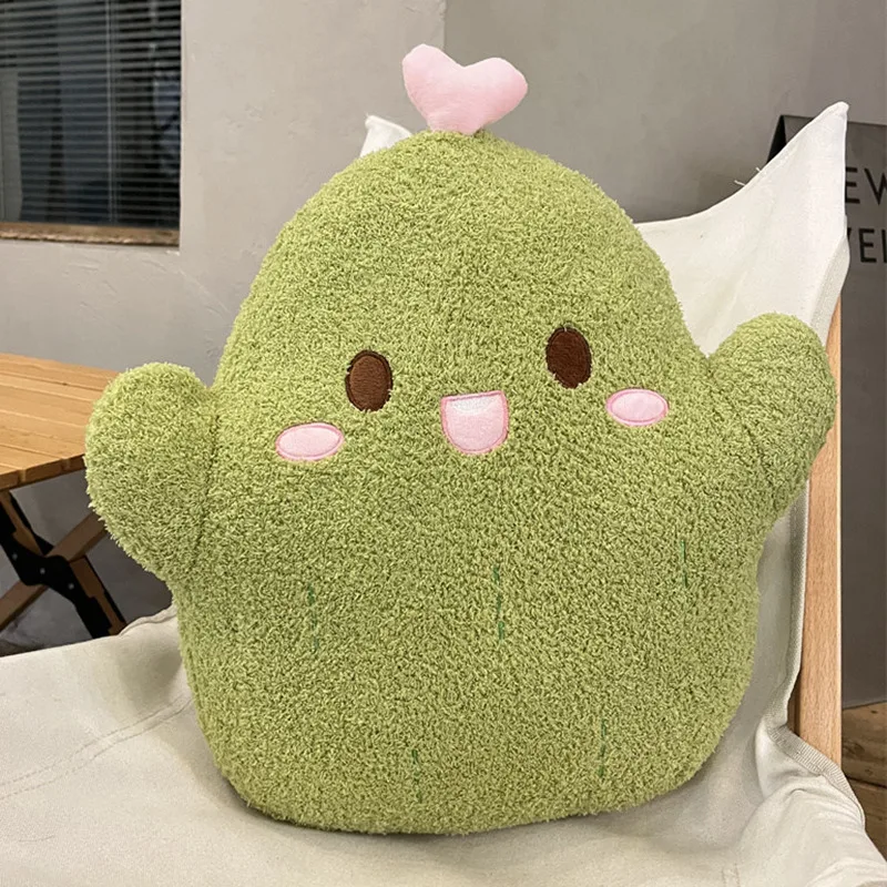 Soft Red Heart Smile Ghost Throw Pillow Plush Toy Stuffed Evil Magic Hat Tusks Gentman Spirit Green Cactus Chair Cushion