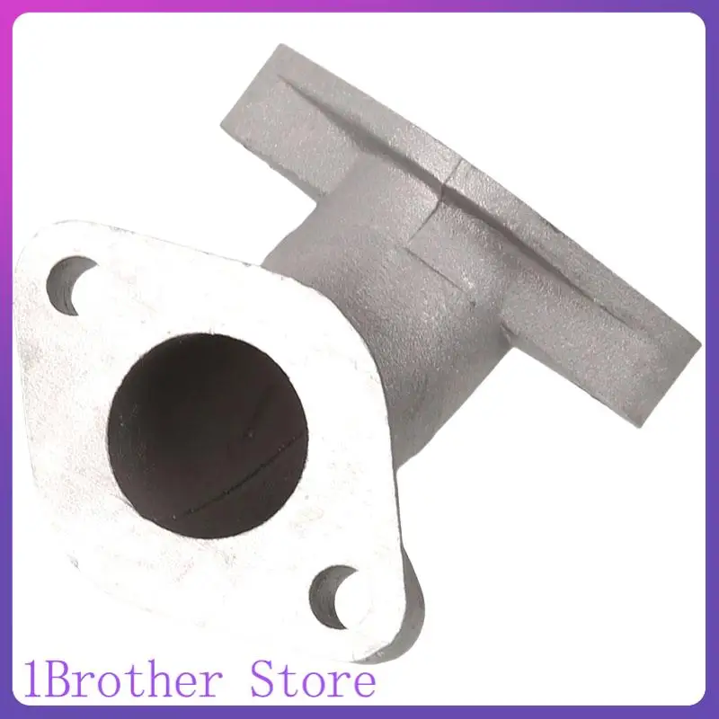 FA01 Old Model 70cc Intake Manifold Pipe Bent Double Flange Carburetor Intake Adapter, Suitable for Replacing Parts of Horizonta