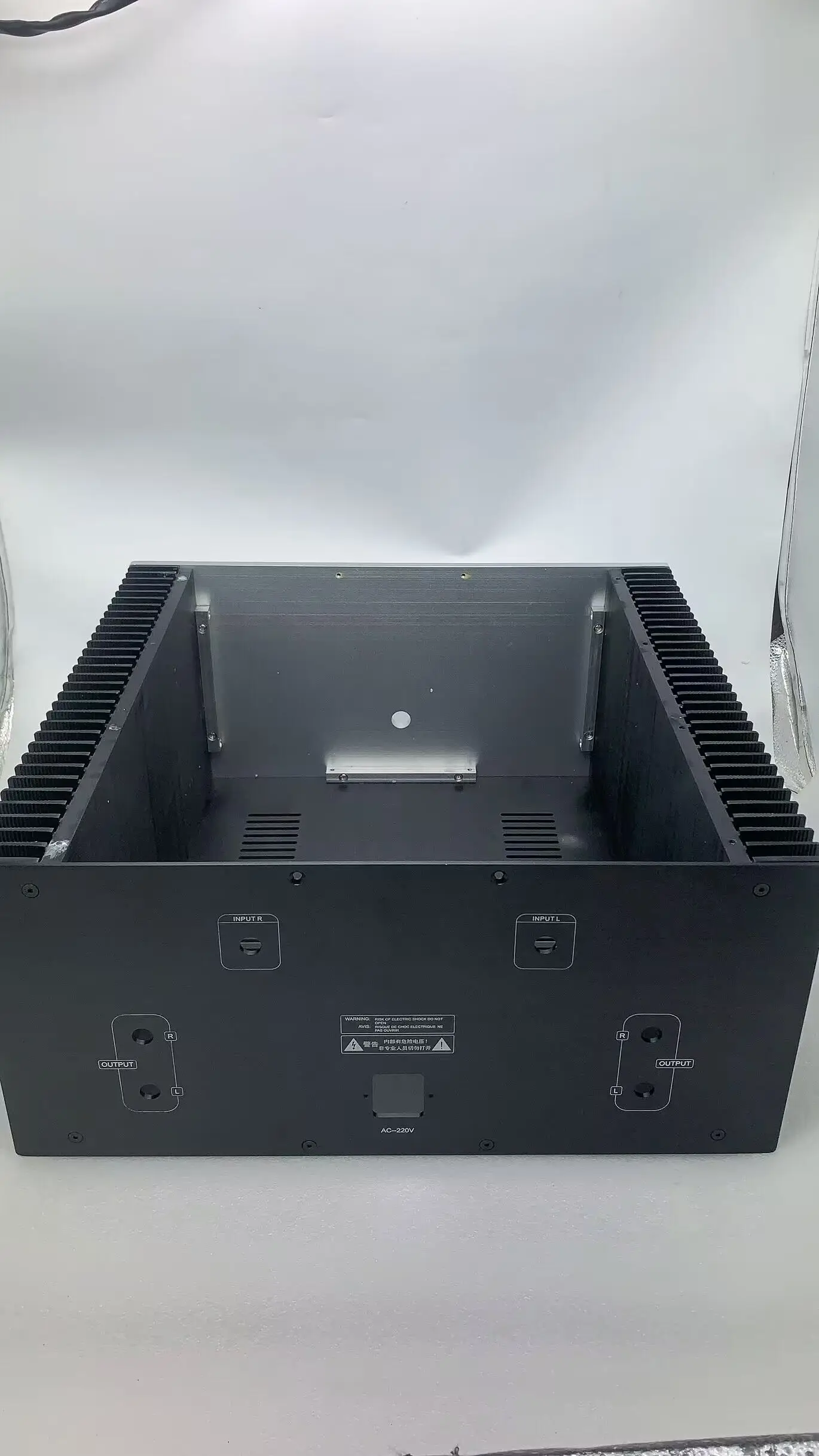 تمرير فئة كبيرة هيكل مكبر للصوت السلطة ، وجميع الألومنيوم ، لتقوم بها بنفسك الضميمة ، W430 * H200 * D300 ملم أو D400mm