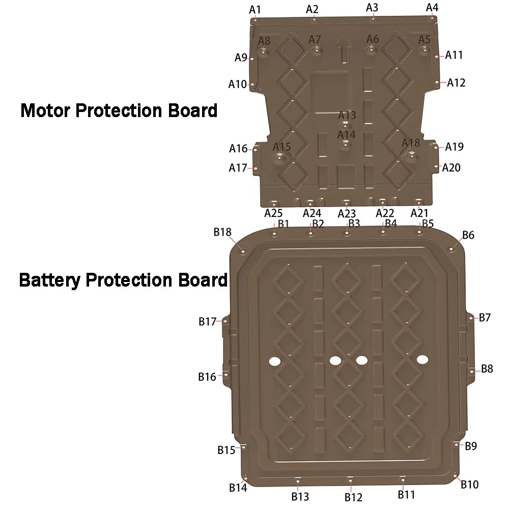 Pelindung bawah motor baterai untuk BYD YUAN UP 2024-2025 301KM 401KM, suku cadang mobil, aksesoris untuk mobil, alat-alat
