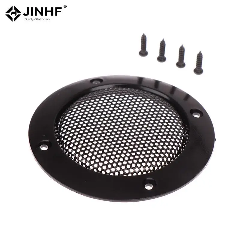 2PCS 2นิ้วสีดำเปลี่ยนลำโพงป้องกันตาข่ายสุทธิ Grille วงกลมลำโพงอุปกรณ์เสริม