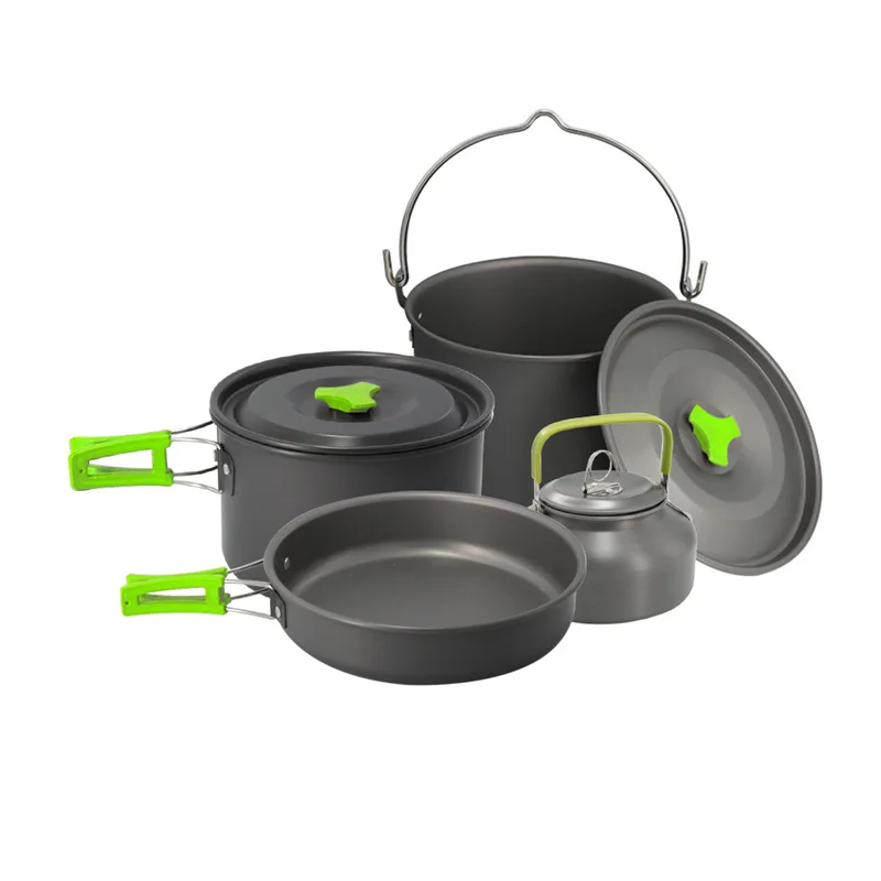 

New arrival luxury high quality vintage mess kit camping pot cookware set for outdoor